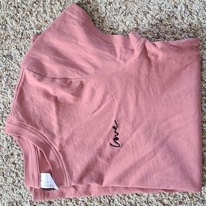 H & M Tiny Tee, Pink, Love